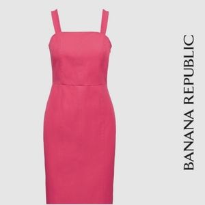 Banana Republic BI-Stretch Sheath Square Neck Dress